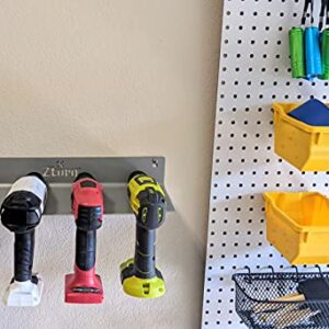 Ztorq Cordless Drill Tool Organizer - Drill Holder Storage Wall Mount Rack to optimize Garage Organization and Power Tool Storage