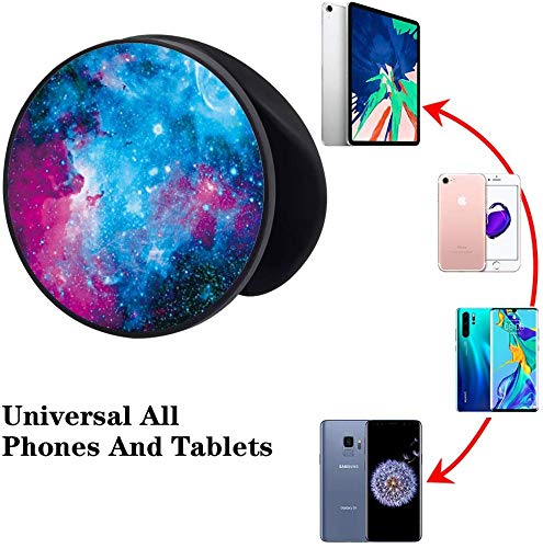 4 Pack Foldable Expanding Cell Phone Finger Stand Holder Compatible with All Smartphones and Tablets Purple Galaxy Starry Sky Nebula