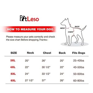 PETLESO Dog Sweater for Large Dog, Warm Cotton Hoodie Sweatshirt for Medium Large Dogs, Black 5XL