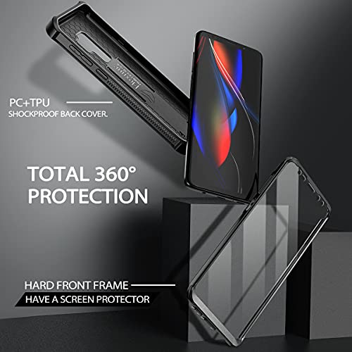 Dexnor for Samsung Galaxy S9+ Plus Case, [Built in Screen Protector and Kickstand] Heavy Duty Military Grade Protection Shockproof Protective Cover for Samsung Galaxy S9 Plus Black