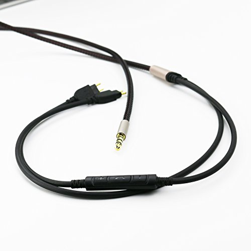 NewFantasia Audio Cable Compatible with Sennheiser HD650, HD600, HD580, HD660S, Massdrop HD6XX Headphones, Remote Volume Control Mic for Samsung Galaxy Xiaomi Huawei Android Phone