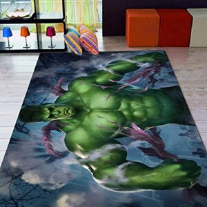 hulk rug, for living room, fan carpet, area rug, popular rug, personalized gift, themed rug, home decor,rug, carpet gezcocuk-1259.2(39”x63”)=100x160cm
