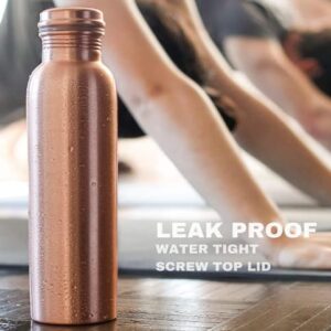 2activelife-Copper Water Bottle (34 Oz) Immunity Booster |Ayurvedic Copper Vessel - Drink More Water and Enjoy The Health Benefits Immediately/Yoga Bottle