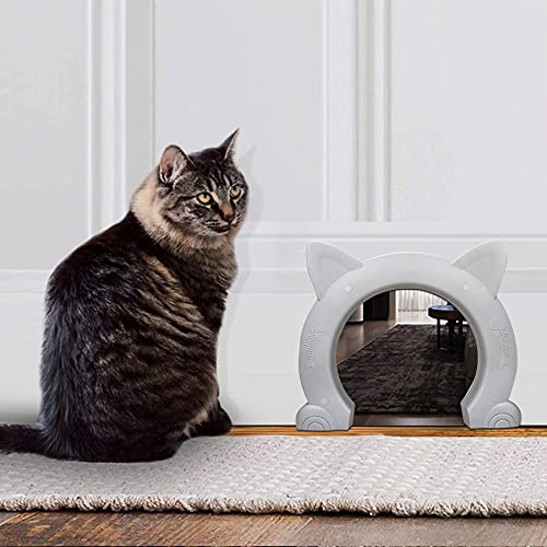 ikuso Indoor Cat Door, Cat Door for Interior Door, Pet Doors for Cat, Kitties and Kittens