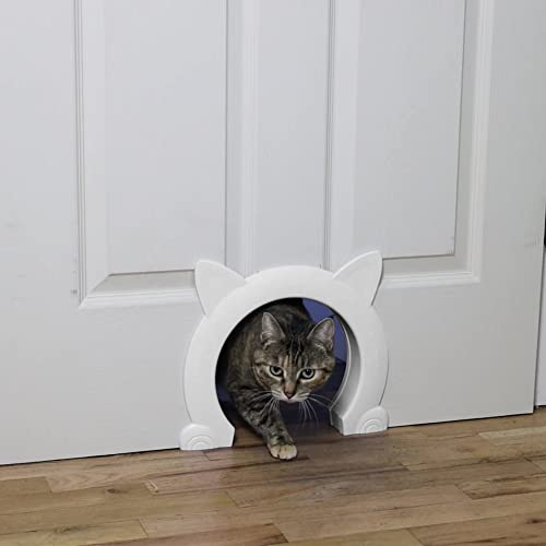 ikuso Indoor Cat Door, Cat Door for Interior Door, Pet Doors for Cat, Kitties and Kittens