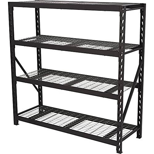 Ironton Industrial Steel Wire Shelving - 72in.W x 24in.D x 72in.H, 4 Shelves, 3750-Lb. Total Capacity