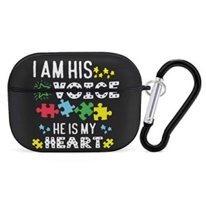 i am his voice autism awareness airpods case cover for apple airpods pro cute airpod case for boys girls silicone protective skin airpods accessories with keychain