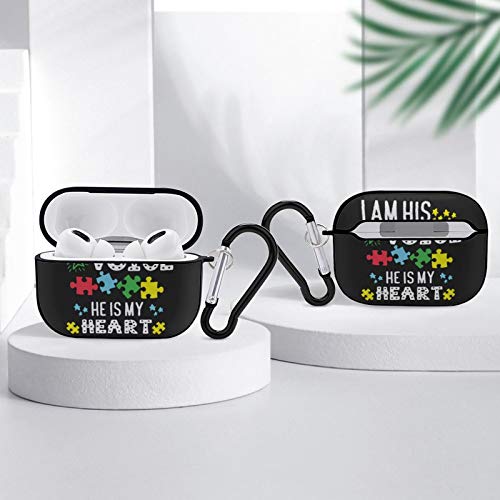 I Am His Voice Autism Awareness Airpods Case Cover for Apple AirPods Pro Cute Airpod Case for Boys Girls Silicone Protective Skin Airpods Accessories with Keychain