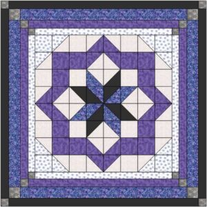 quilt kit constellation optical illusion/precut ready to sew/beginner
