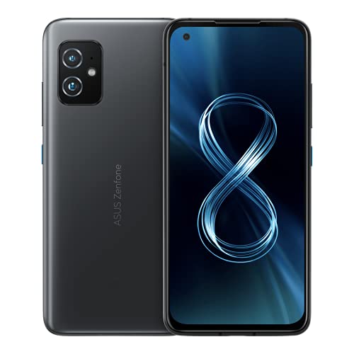 ASUS Zenfone 8 ZS590KS 5G Dual 256GB 8GB RAM Factory Unlocked (GSM Only | No CDMA - not Compatible with Verizon/Sprint) International Version - Black