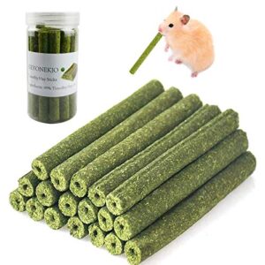 NC Timothy Hay Sticks for Rabbits Guinea Pig Hamsters Chinchilla Bunny Chew Toys for Teeth Treats Accessories