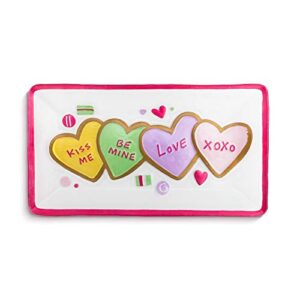 cookies pretty pink 15 x 8 vibrant glass valentine's rectangular platter