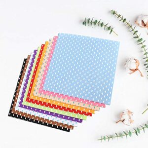 Craft Sheet DIY Non-Woven Fabric, 10Pcs Non-Woven Fabric, Coin Bag Sewing for Making Costumes Christmas Crafts(15 * 15cm 10 Colors/Bag)