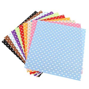 Craft Sheet DIY Non-Woven Fabric, 10Pcs Non-Woven Fabric, Coin Bag Sewing for Making Costumes Christmas Crafts(15 * 15cm 10 Colors/Bag)