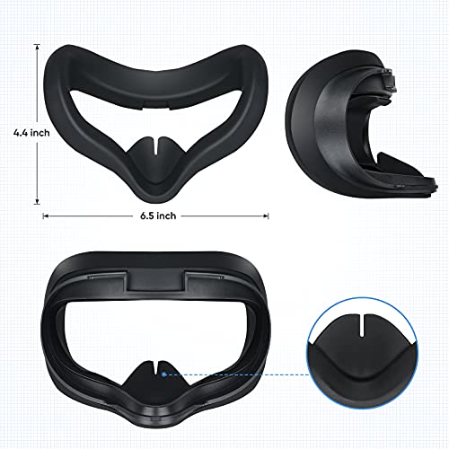 Accessories for Oculus Quest 2, Sweatproof Face Cover for Oculus Quest 2 Headset & Quest 2 Facial Interfaces, with a Lens Cover