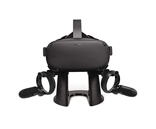 VR Stand, Headset and Controller Holder Display Station for Oculus Quest 2, Quest 1, Rift, Rift S, Valve Index, HP Reverb G2 Headset (Black)