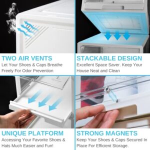 Premium Reinforced Acrylic Sneaker Boxes. Hat Organizer Box. Clear Hat Storage Containers. Sneaker Storage For Sneakerheads. Upgrade Drawer Type Shoe Boxes Clear Plastic Stackable. Collapsible Shoe Rack Storage Organizer. Foldable Shoe Storage Boxes. Shoe