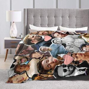 Chris Evans Gifts for Women Throw Blankets Baby Warm ,for Sofa, Bed,Living Room, Durable Home Decor Flannel Blanket for Adult and Kids (80"x60")