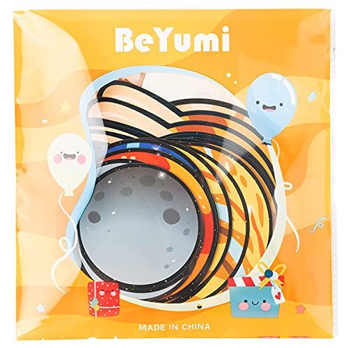 BeYumi 45Pcs Solar System Cutouts 9 Planets Galaxy Wall Decal Educational Material Removable Wall Stickers Outer Space Decor for Bedroom Nursery Classroom Bulletin Board Displays Universe Theme Party