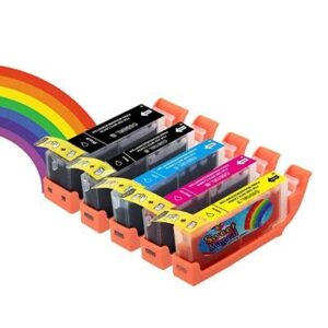 sweet & magical 280/281 5 pack cartridges,compatible for canon printer,wafer or frosting paper
