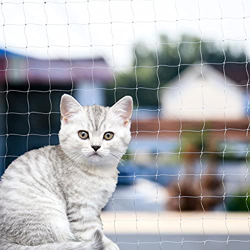 YOKMO Cat Balcony Net Cat Anti-Fall Fence Net Dog Fence Nets Transparent Nylon Pet Mesh Fence Anti-Fall Netting for Balcony Window Stairs Netting for Balcony Window Stairs（1033ft