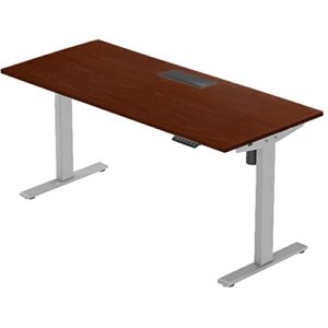 progressive desk adjustable standing desk 60 x 30 inch. height stand up raised desk. intelligent standing electronic desks for home office - 60 inch