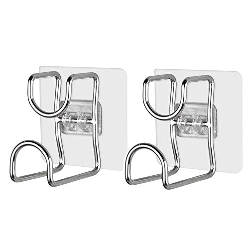 ALINNA Adhesive Hooks, Heavy Duty Washbasin Hook Stainless Steel Robe Towel Hook for Hanging Washbasin Bathroom Kitchen(2 Pack)