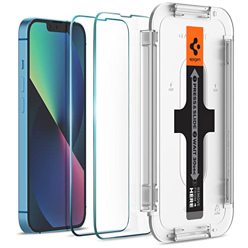 Spigen Tempered Glass Screen Protector [GlasTR EZ FIT] designed for iPhone 13 Mini - Sensor Protection / 2 Pack