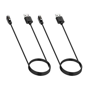 aggdsh compatible smartwatch sw023 id205l sw021 id205u id205s sw025 smartwatch charging stand cable charger (2 pack)