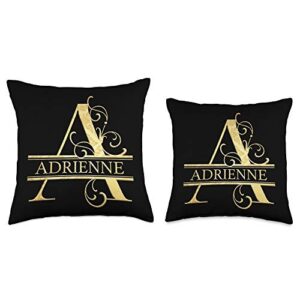 Custom Name Gifts By Luiza Adrienne Name Perfect Custom Gift Throw Pillow, 18x18, Multicolor
