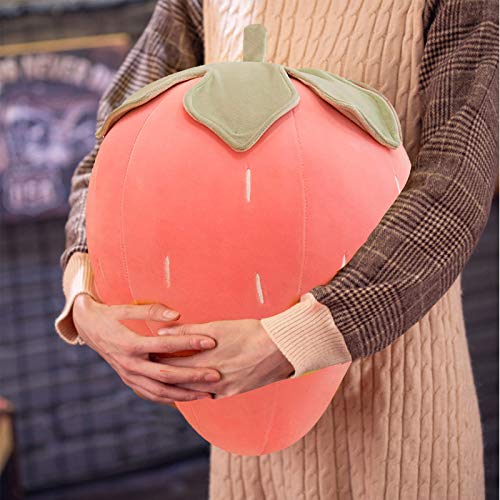 Cute Fruit Stuffed Strawberry Super Soft Girls Pillows，Soft Kawaii Strawberry Shaped Toy-Home Car Decoration Throw Pillow Birthday for Girls, Boys, Friends (9.84 in) (Green)