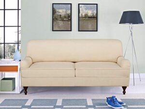 lifestyle solutions landry sofa, 70" w x 31.1" d x 33.5" h, beige