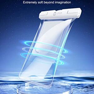 [2-Pack] Universal Waterproof Phone Pouch [Industry-First 3D Seamless Body] Humixx IPX8 Waterproof Phone Case for Beach Underwater Floating Cellphone Dry Bag with Lanyard, Fits All Phones Up to 7.8''