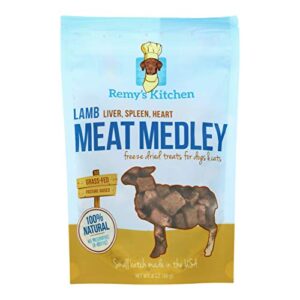 remy's kitchen lamb meat medley freeze-dried treats for dogs and cats