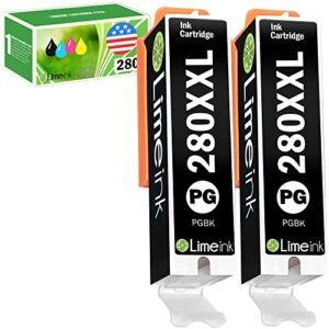 limeink compatible ink cartridge replacement for canon ink 280 cartridges 280xxl pgbk for canon ink cartridges for canon 280 ink cartridges for canon tr8520 ink cartridges 2 bk
