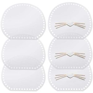 exceart acrylic bag weaving board with cats whisker round clear front back panel board shaper for diy knitting crochet bag handbag purse summer bag women bags handmade diy accessories