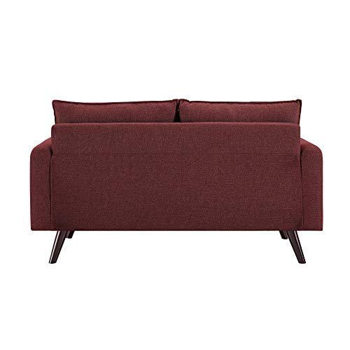 LifeStyle Solutions Calgary Sofa, 70.1" W x 32.3" D x 32.3" H, Burgundy