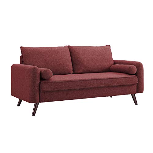 LifeStyle Solutions Calgary Sofa, 70.1" W x 32.3" D x 32.3" H, Burgundy