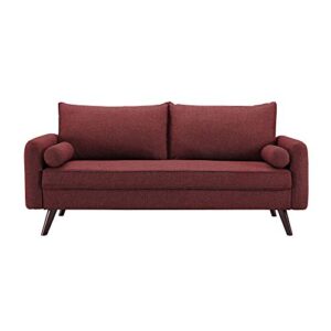 LifeStyle Solutions Calgary Sofa, 70.1" W x 32.3" D x 32.3" H, Burgundy