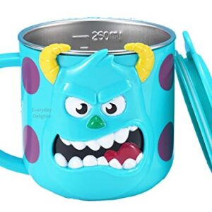 Everyday Delights Disney 3D Monster University Sulley Blue Durable Stainless Steel Insulated Cup with Lid, 250ml