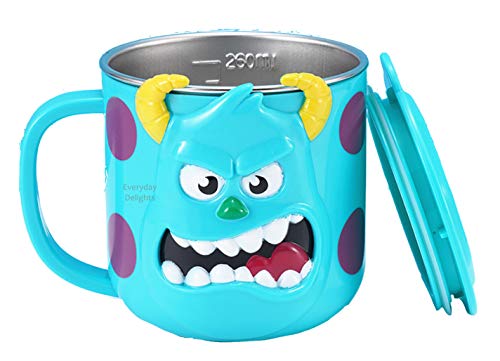 Everyday Delights Disney 3D Monster University Sulley Blue Durable Stainless Steel Insulated Cup with Lid, 250ml