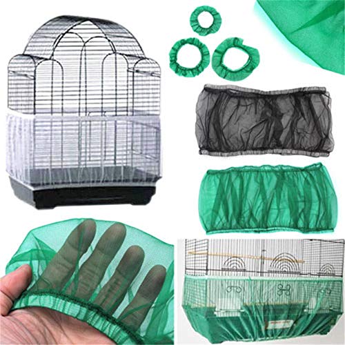 NEISHUI Bird Cage Skirt Mesh Bird Cage Seed Catcher Guard Net Cover