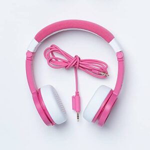 Tonies Foldable Wired Headphones for Kids - Comfortably Designed to fit On-Ear - Works with Toniebox and All 3.5mm Devices - Pink