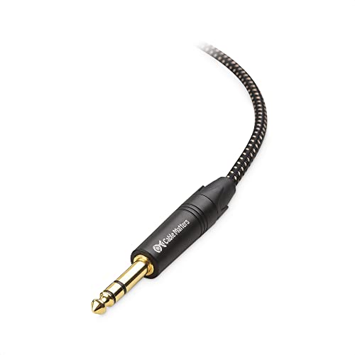 Cable Matters 6.35mm to 3.5mm Headphone Adapter Cable 6 ft, (1/4 Male to 1/8 Female, 3.5mm to 1/4 Adapter, AMP to Headphone Adapter Cable) in Black