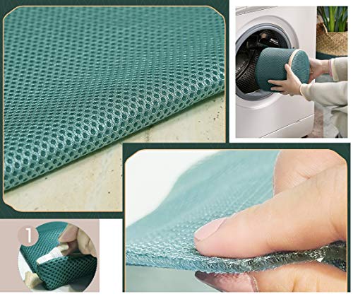 Bra Washing Bag Mesh Laundry Protector with Zipper for Lingerie-Built in Washboard Bra Washer,Socks,Panty,Undershirt Laundry Bag (4th generation)