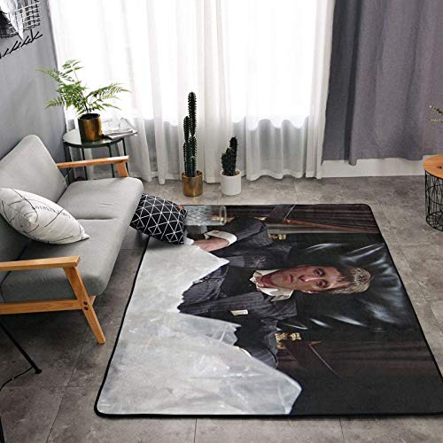 Vacu Al Pacino Scar-face Area Rug Carpet Non-Slip Large Floor Mat,Soft Fuzzy Indoor Carpet Bedside Rug for Kids Nursery Boys Girls Bedroom Living Room Dorm Backyard Home Decor Mat 63 x 48 in