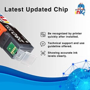 st@r ink Compatible Ink Cartridge Replacement for Canon PGI-280 XXL 280XXL PGBK for Pixma TR8620 TR8620a TR8520 TR7520 TS9120 TS8320 TS8220 TS6120 TS6220 TS6320 Printer(2 Packs)