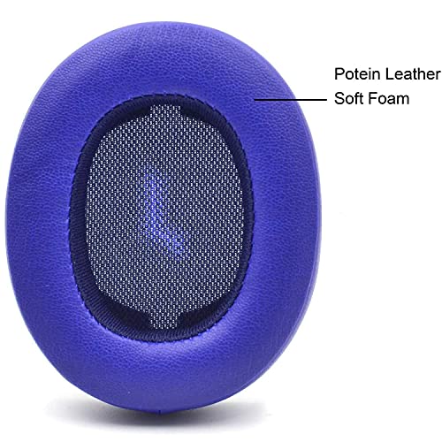 E55BT Ear Pads Replacement Earpads Ear Cushion Pads Compatible with JBL E55BT Over-Ear Wireless Headphones (Blue)