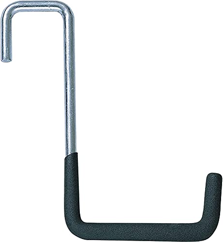 Evenu Rafter Hanger Hook, Large Heavy Duty Holder for Hanging Over Wall or Ceiling Rack, No Screw, Adhesive, Suction or Drilling Needed, Grey, 4 Pack