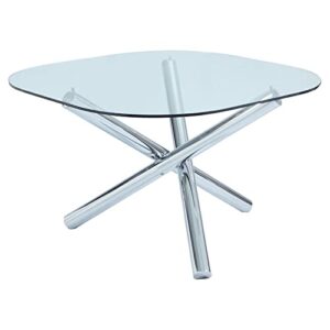 milan dining table, silver